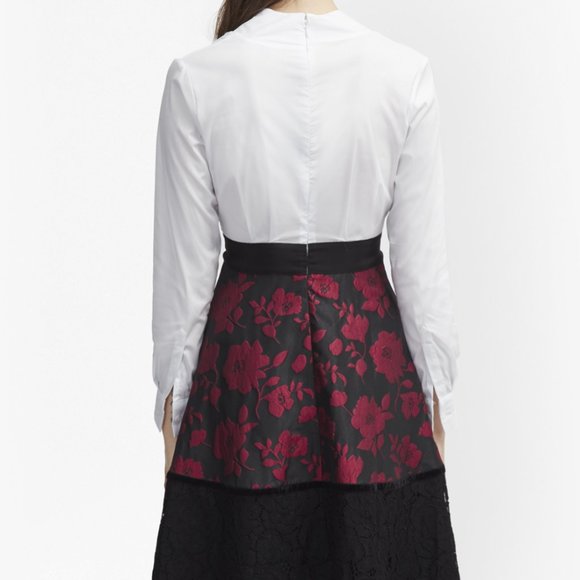 French Connection Beatrice Brocade Shirt Dress, NWT, Sz 12 - Picture 5 of 13